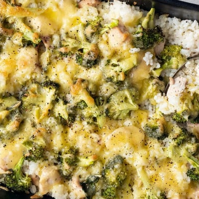 Kuřecí casserole s brokolicí a rýží