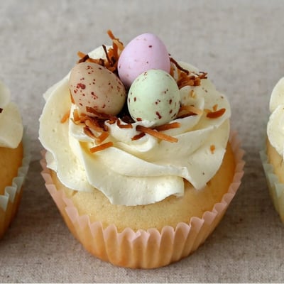 Velikonoční vanilkové cupcakes