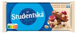 Orion Studentská pečeť Mléčno-Bílá čokoláda s arašídy, rozinkami a želé