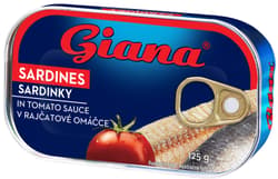 Giana Sardinky v rajčatové omáčce