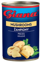 Giana Žampiony krájené ve slané nálevu