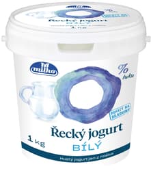 Milko Greek yogurt 0% white bucket
