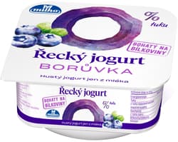 Milko Greek yogurt 0% blueberry