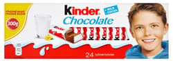 Kinder Chocolate tyčinky z mléčné čokolády s mléčnou náplní