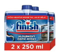 Finish Regular čistič myčky 2×250 ml