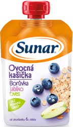 Sunar Fruit slurry with apple and blueberry cereals