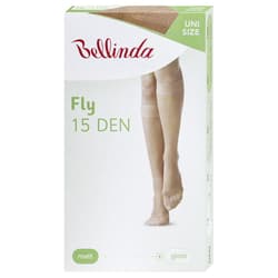 Bellinda nylon knee socks FLY 15, body, size UNI
