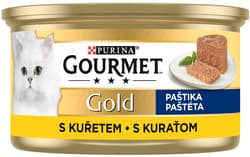 Gourmet Gold konzerva pro kočky kuře paštika