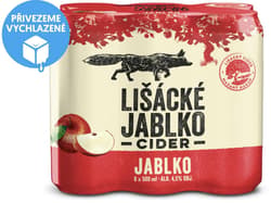 Lišácké jablko cider 6×0,5 l plech