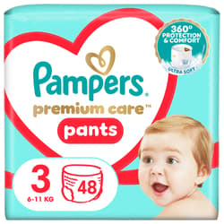 Pampers Pants Premium care plenkové kalhotky 3 (6–11 kg)