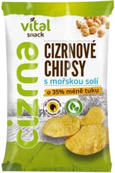 Vital Snack Cizrnové chipsy s mořskou solí