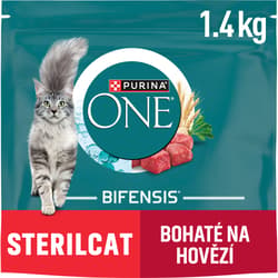 Purina ONE Bifensis Sterilised granule pro kočky hovězí