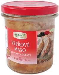 Rekord Vepřové maso ve vlastní šťávě - sklo