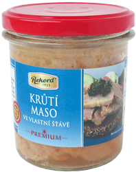 Rekord Krůtí maso ve vlastní šťávě - sklo
