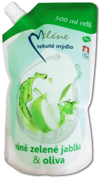 Miléne Zelené jablko a oliva tekuté mýdlo náhradní náplň