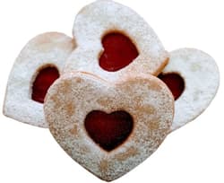 Merhaut's bakery Linz hearts 4 pcs