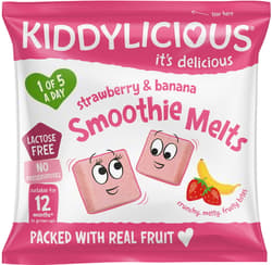 Kiddylicious Fruit pillows made of strawberries and banana