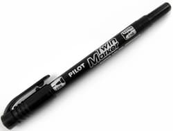 Pilot Twin double-pointed permanent marker black