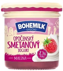 Bohemilk Opocensky Premium raspberry yogurt 