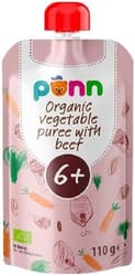 Põnn Organic vegetable puree with beef
