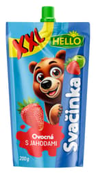 Hello Ovocná svačinka XXL s jahodami kapsička
