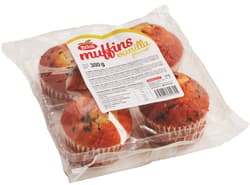 Brick Muffins with vanilla flavouring with chocolate pieces