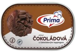 Prima Čokoládová zmrzlina s čokoládovým toppingem
