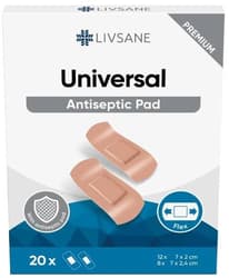 LIVSANE Univerzální náplasti-proužky 20ks