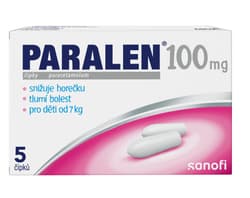 PARALEN 100MG čípek 5
