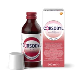 Corsodyl 0.1% ústní voda 200ml