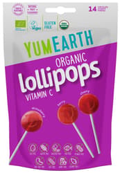 YumEarth BIO Ovocná lízátka s vitamínem C 14 ks