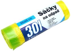 Garbage bags with retractable tape 30 l