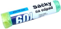 Garbage bags with retractable tape 60 l