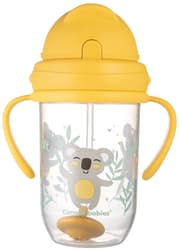 Canpol babies Non-spill cup with straw and weight Exotic animals yellow