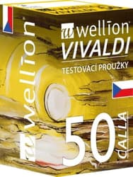 WELLION VIVALDI CALLA GLUKÓZOVÉ DIAGNOSTICKÉ PROUŽKY PROUŽKY TESTOVACÍ DIAGNOSTICKÉ DO GLUKOMETRŮ CALL