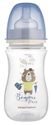 Canpol babies Bottle with wide throat Bonjour Paris blue