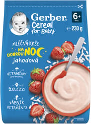 Gerber Cereal Strawberry Milk Porridge Good night