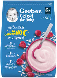 Gerber Cereal Raspberry Milk Porridge Good night