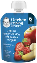 Gerber Natural Pocket apple, banana and strawberry
