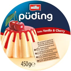 Müller Semolina pudding vanilla and cherry