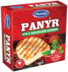 Moravia Fresh paneer cheese on the grill with spices
