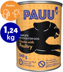 Pauu Kousky s drůbežím v omáčce pro psy