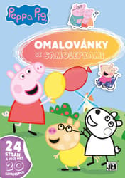 JIRI MODELS Omalovánky se samolepkami Peppa Pig