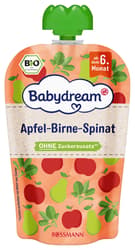 Babydream BIO Fruit snack apple, pear, spinach and corn