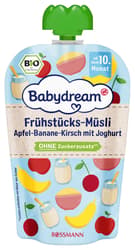 Babydream BIO Snack apple, banana, cherry and yogurt with muesli