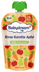 Babydream BIO Fruit snack pear, carrot and apple