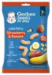 Gerber Snacks Corn crisps strawberry and banana