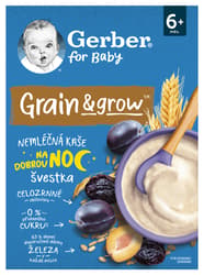 GERBER Non-dairy porridge wheat-oat plum