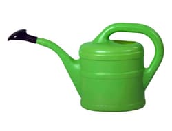 Green plastic watering can, 2 l