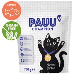 Pauu Champion Bezobilné granule s čerstvým lososem pro kočky